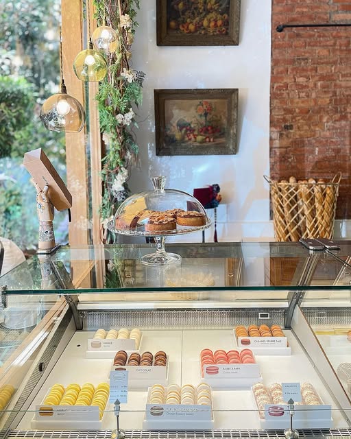 La vitrine de macarons